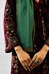 Green Light Silk Narrow Stole