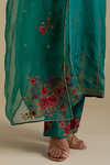 Persian Green Silk Organza Dupatta