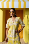Butter Yellow Waistoat Dress