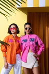 Exclusive Hand Embellished Palm Blouse