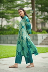 2Pc Clara Tie Dye Set -Emerald