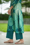 2Pc Clara Tie Dye Set -Emerald