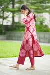 2Pc Clara Tie Dye Set -Wine