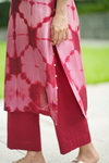 2Pc Clara Tie Dye Set -Wine