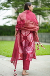 3Pc Clara Tie Dye Set -Wine