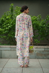 2Pc Iris Kurta Set - Cream Jaal