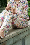 2Pc Iris Kurta Set - Cream Jaal