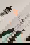 White Shirt & Green Pants Set