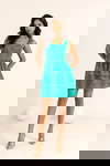Green Water Printed Dress