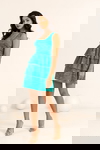 Green Water Printed Dress