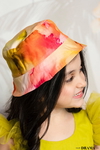 Kids Tie-Dye Bucket Hat - Orange & Yellow
