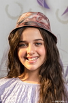 Kids Marbled Satin Bucket Hat - Gingerbread Brown
