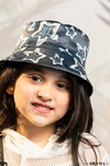 Kids Denim Print Bucket Hat