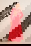 Pink Double Breasted Kalidar Angrakha Set