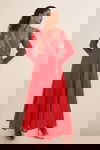 Pink Double Breasted Kalidar Angrakha Set