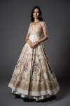 Strap Ivory Anarkali Set