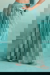 Mint Micropleated Sharara Pants