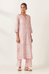 Pink Straight Kurta