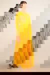 Yellow Double Breasted Kalidar Angrakha Set