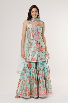 Ketki-Sharara Set