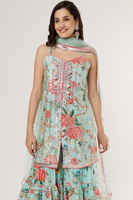 Ketki-Sharara Set