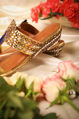 Astraia Peacock Kolhapuri Heel