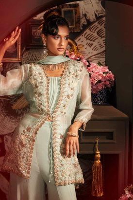Powder Blue Sharara Set