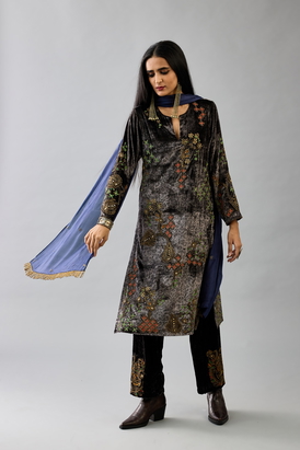Blue Light Silk Stole