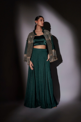 Julliet Embroidered Jacket With Sharara