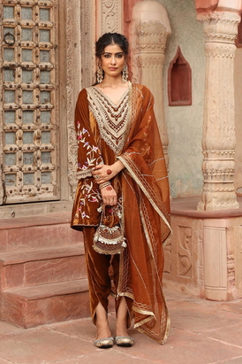 Honey Gold Dhoti Set
