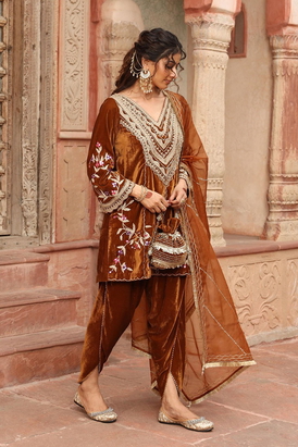 Honey Gold Dhoti Set