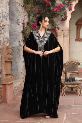 Black Kaftan Set