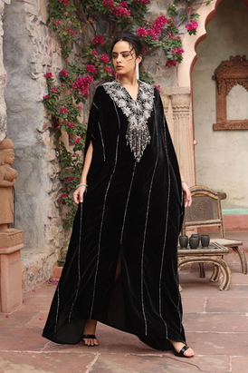 Black Kaftan Set