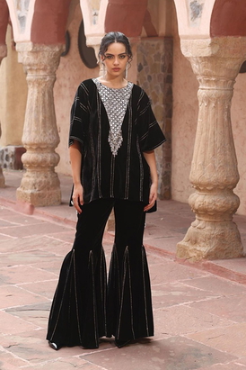 Black Kaftan Set