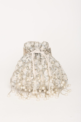 Anmol Potli- Silver & Grey