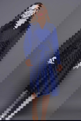 Knot These Dress- Blue