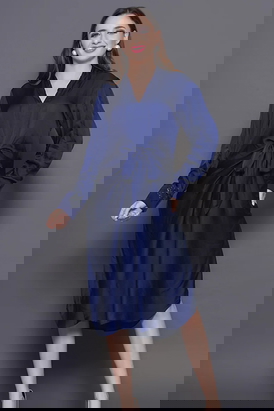 Knot These Dress- Blue