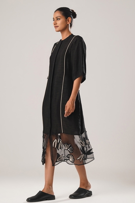 Mj Organza Panel Dress