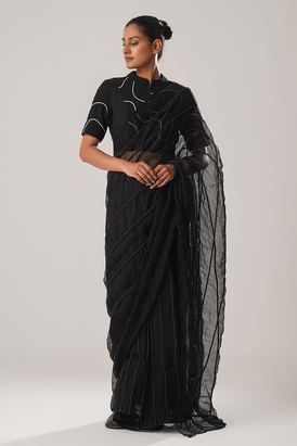Mj Black Dori Saree