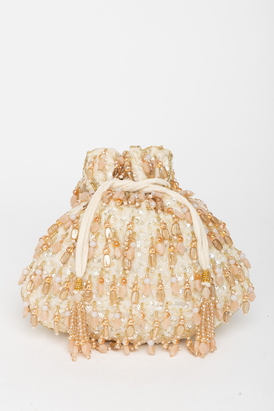 Avelia Potli- Beige & Gold