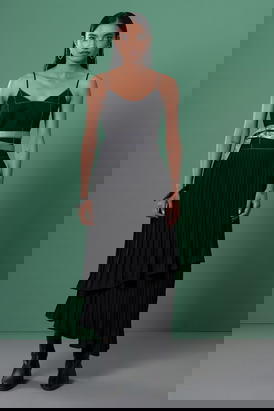 Kuro Pleated Dress