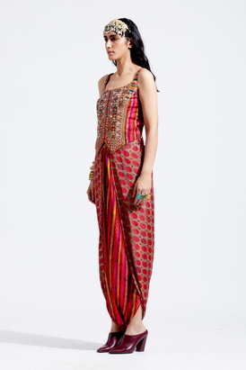 Multi Bhumi Corset Blouse