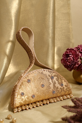 Amara Gold Potli Brocade Potli