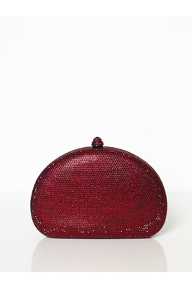 Semi Glitz Red Crystal Clutch