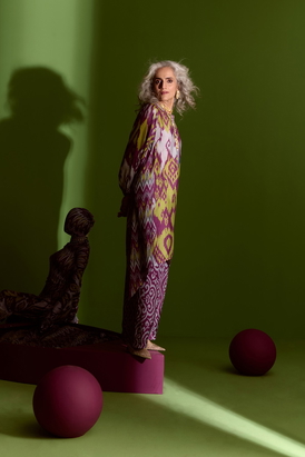 Ira Kurta Set - Purple
