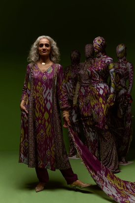 Naira Kurta Set - Purple

