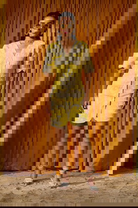 Butter Yellow Waistoat Dress