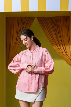 Flamingo Delicate Embroidered Blouse