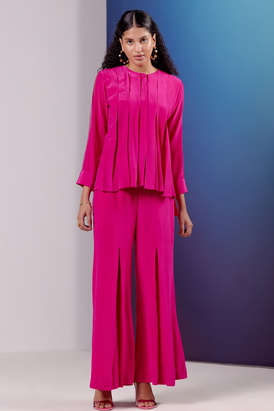 Flared Pants- Hot Pink 