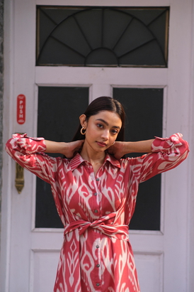 Tie Dress- Pink